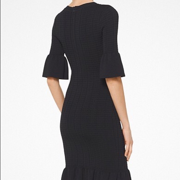 NWT Michael Kors Stretch-Knit Bell-Cuff Dress - Picture 2 of 6